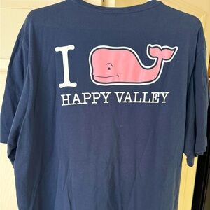Vineyard Vines I heart Happy Valley Penn State exclusive navy tee shirt